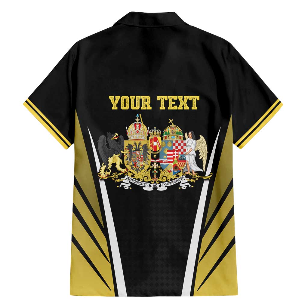 Personalized Austro-Hungarian Empire 1867-1918 Family Matching Long Sleeve Bodycon Dress and Hawaiian Shirt Flag Color Inspiration - Wonder Print Shop