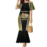 Personalized Austro-Hungarian Empire 1867-1918 Family Matching Mermaid Dress and Hawaiian Shirt Flag Color Inspiration - Wonder Print Shop