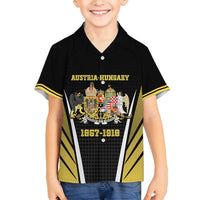 Personalized Austro-Hungarian Empire 1867-1918 Family Matching Puletasi and Hawaiian Shirt Flag Color Inspiration - Wonder Print Shop