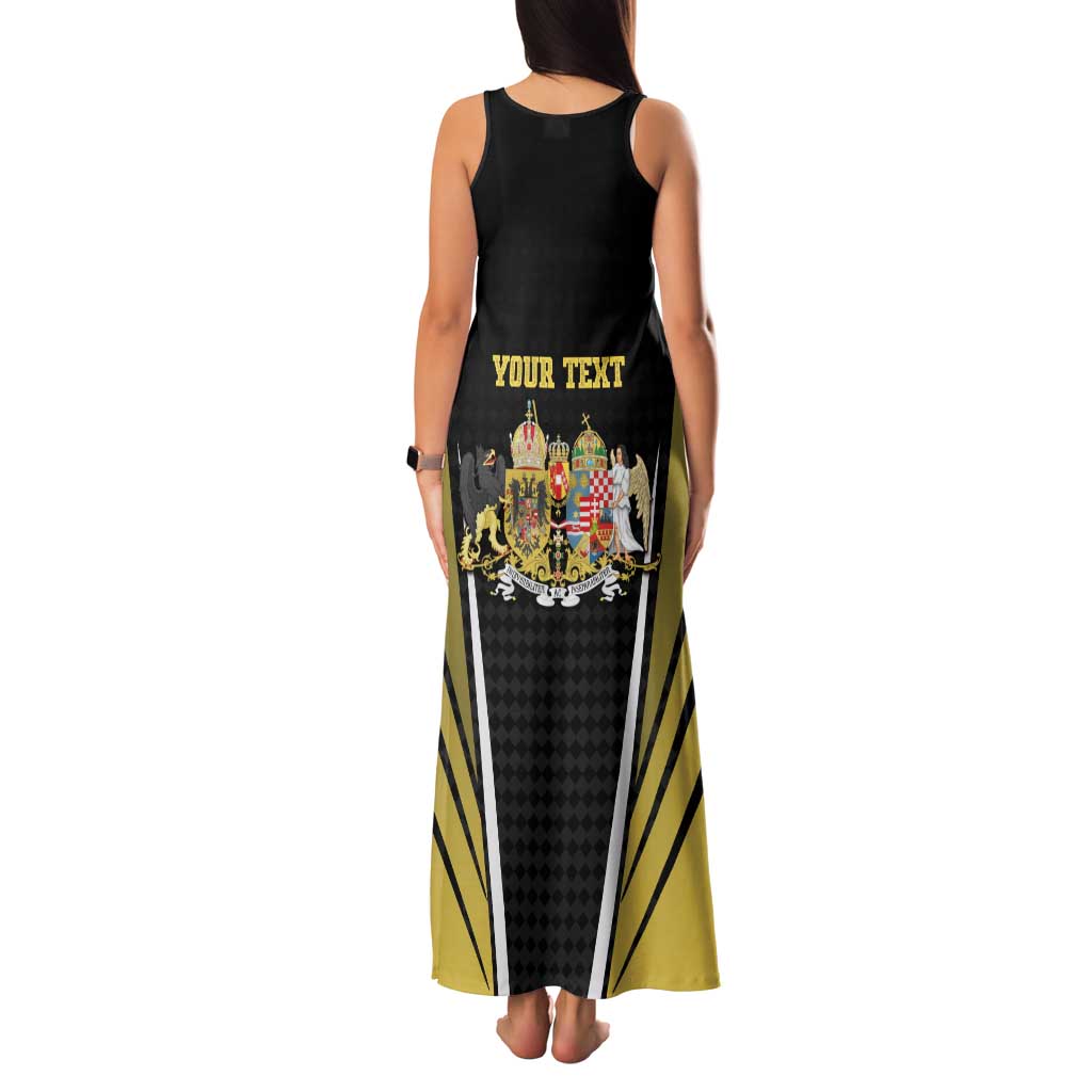 Personalized Austro-Hungarian Empire 1867-1918 Family Matching Tank Maxi Dress and Hawaiian Shirt Flag Color Inspiration - Wonder Print Shop