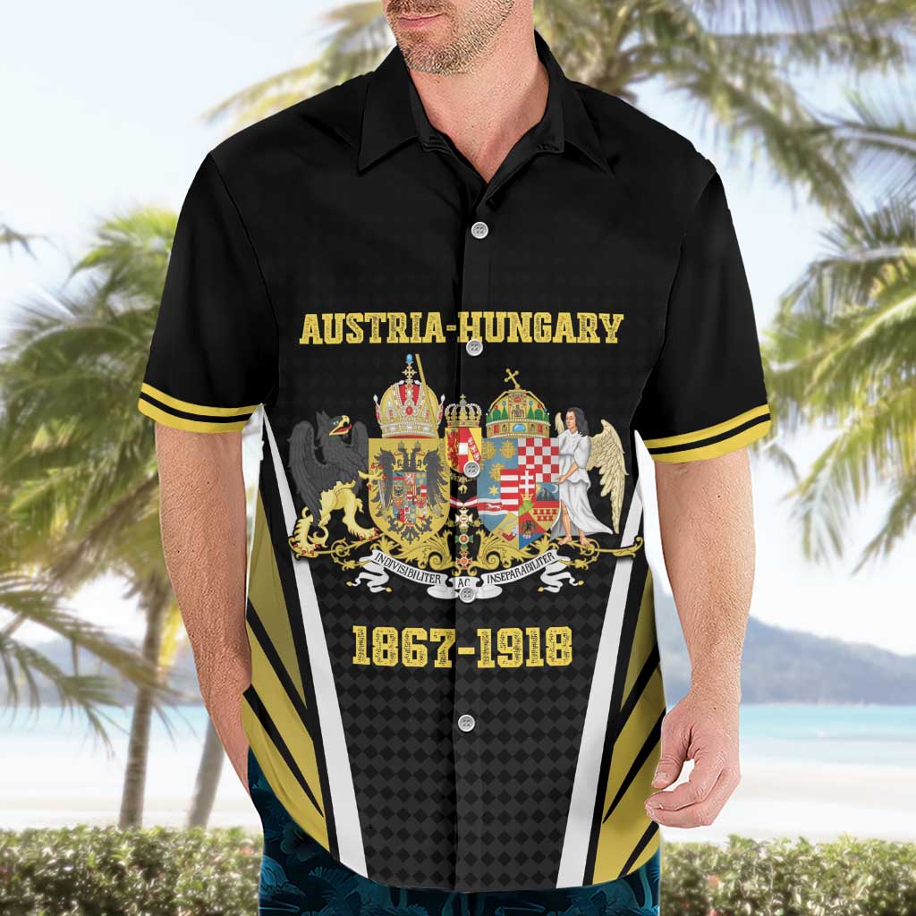 Personalized Austro-Hungarian Empire 1867-1918 Hawaiian Shirt Flag Color Inspiration - Wonder Print Shop