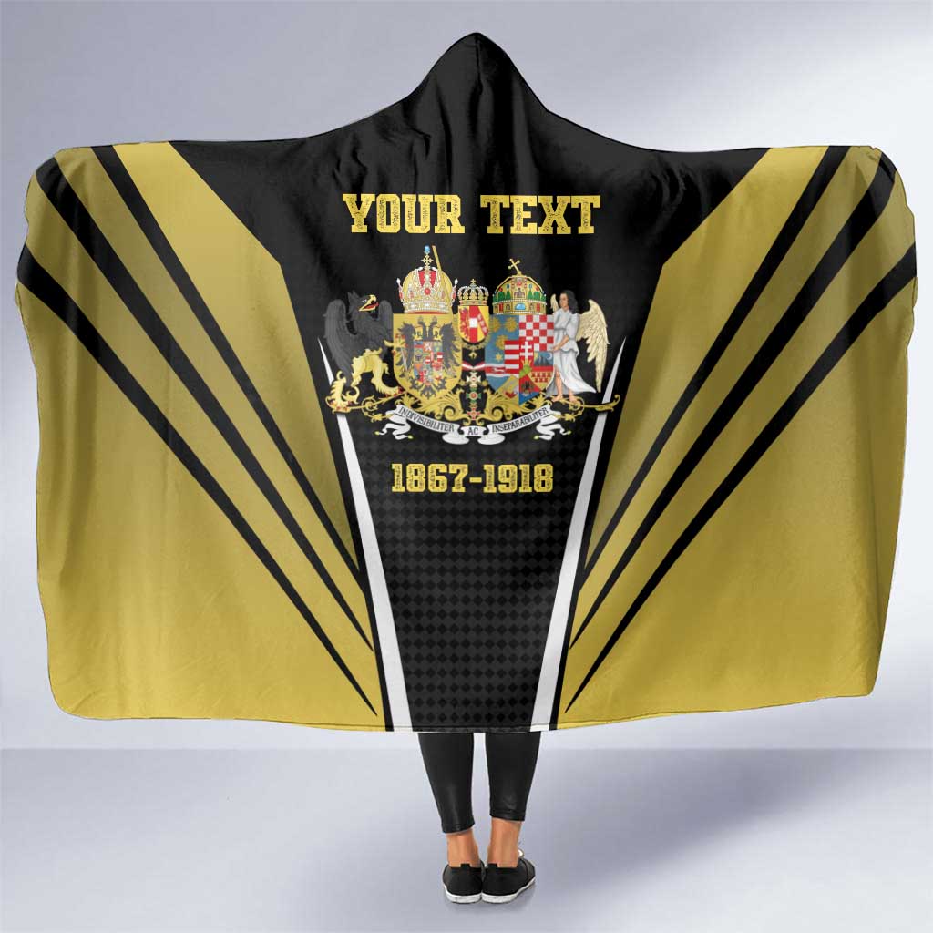 Personalized Austro-Hungarian Empire 1867-1918 Hooded Blanket Flag Color Inspiration - Wonder Print Shop