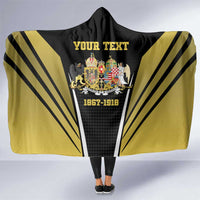 Personalized Austro-Hungarian Empire 1867-1918 Hooded Blanket Flag Color Inspiration - Wonder Print Shop