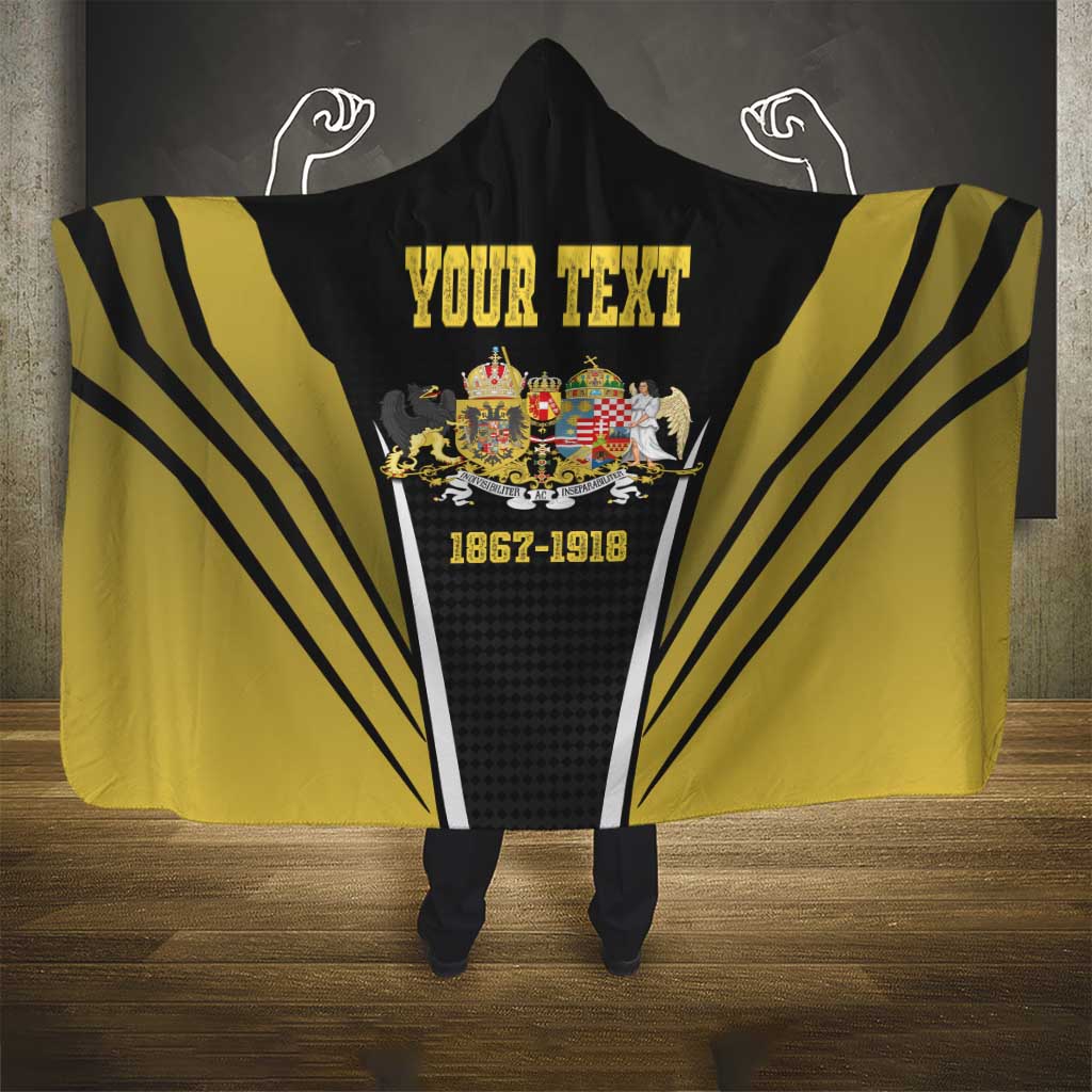 Personalized Austro-Hungarian Empire 1867-1918 Hooded Blanket Flag Color Inspiration - Wonder Print Shop