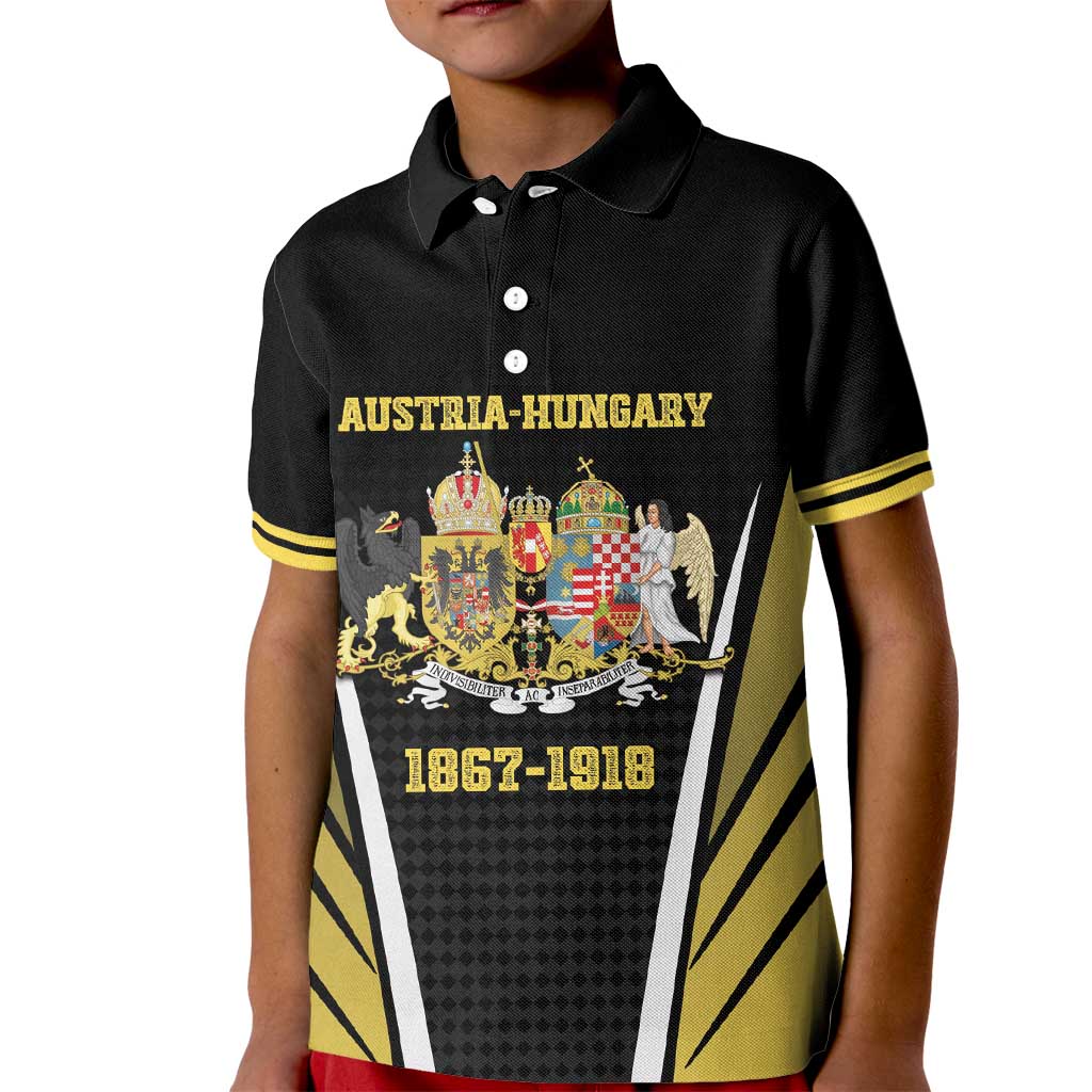 Personalized Austro-Hungarian Empire 1867-1918 Kid Polo Shirt Flag Color Inspiration - Wonder Print Shop
