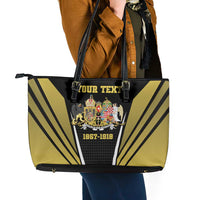 Personalized Austro-Hungarian Empire 1867-1918 Leather Tote Bag Flag Color Inspiration - Wonder Print Shop