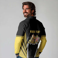 Personalized Austro-Hungarian Empire 1867-1918 Long Sleeve Polo Shirt Flag Color Inspiration - Wonder Print Shop