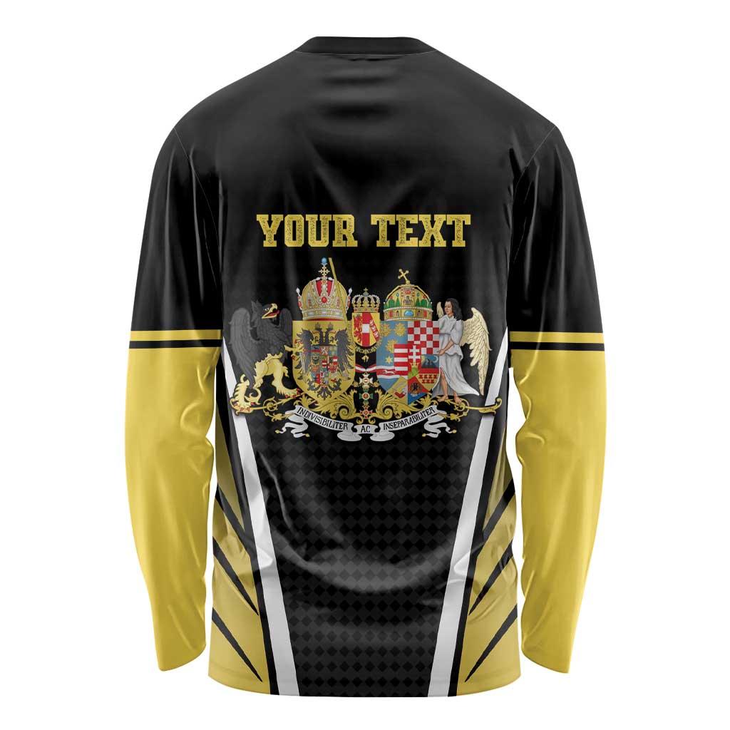 Personalized Austro-Hungarian Empire 1867-1918 Long Sleeve Shirt Flag Color Inspiration - Wonder Print Shop