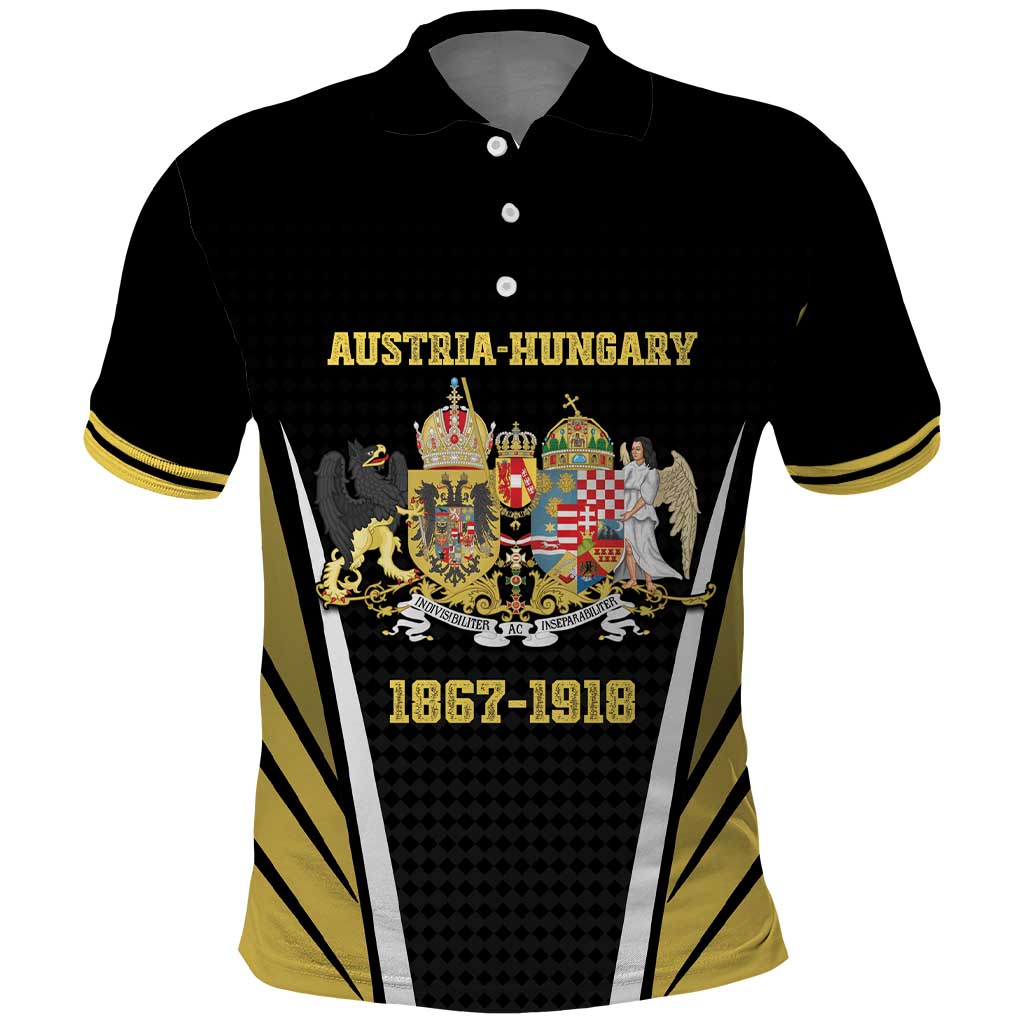 Personalized Austro-Hungarian Empire 1867-1918 Polo Shirt Flag Color Inspiration - Wonder Print Shop