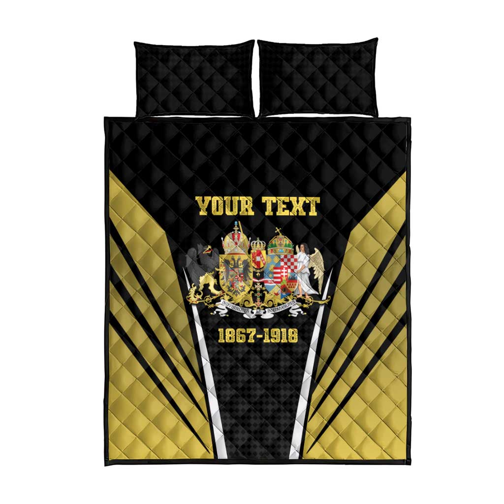 Personalized Austro-Hungarian Empire 1867-1918 Quilt Bed Set Flag Color Inspiration - Wonder Print Shop