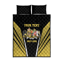 Personalized Austro-Hungarian Empire 1867-1918 Quilt Bed Set Flag Color Inspiration - Wonder Print Shop