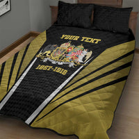 Personalized Austro-Hungarian Empire 1867-1918 Quilt Bed Set Flag Color Inspiration - Wonder Print Shop
