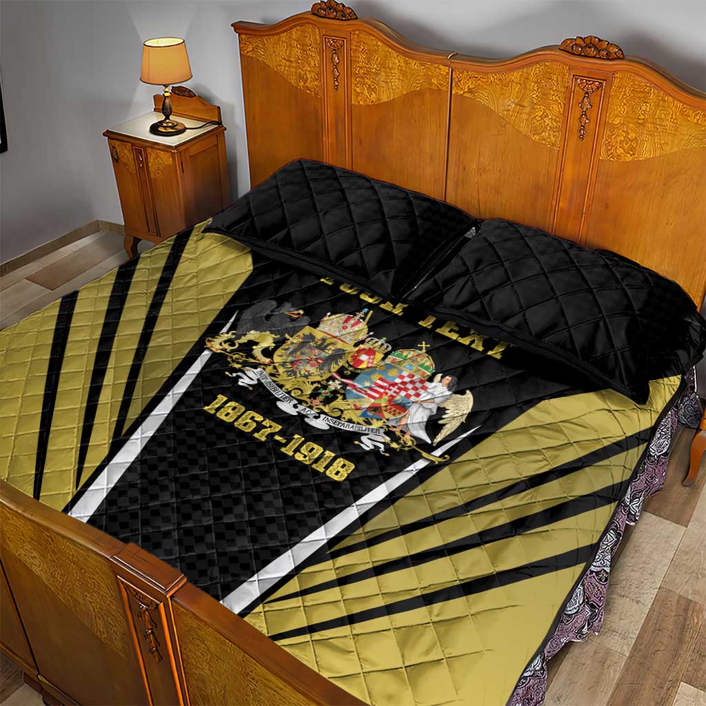 Personalized Austro-Hungarian Empire 1867-1918 Quilt Bed Set Flag Color Inspiration - Wonder Print Shop
