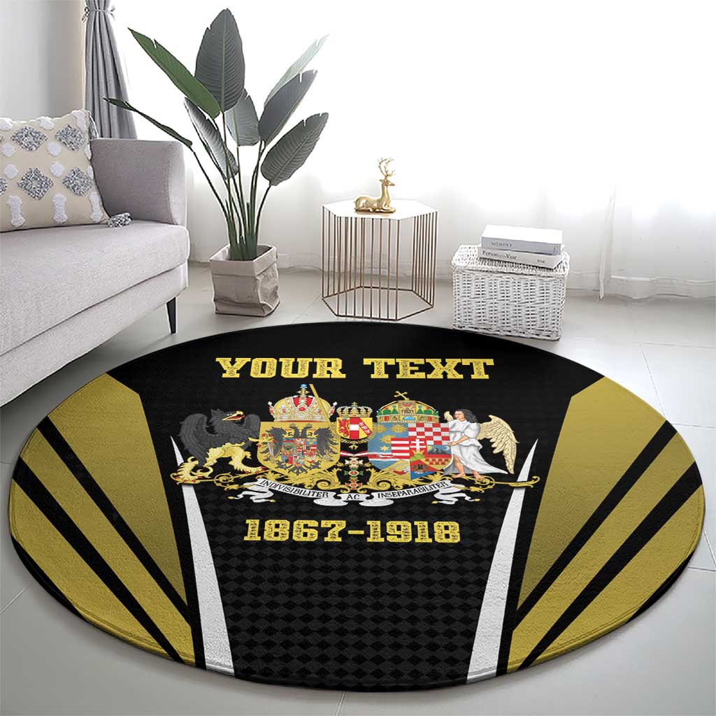 Personalized Austro-Hungarian Empire 1867-1918 Round Carpet Flag Color Inspiration - Wonder Print Shop