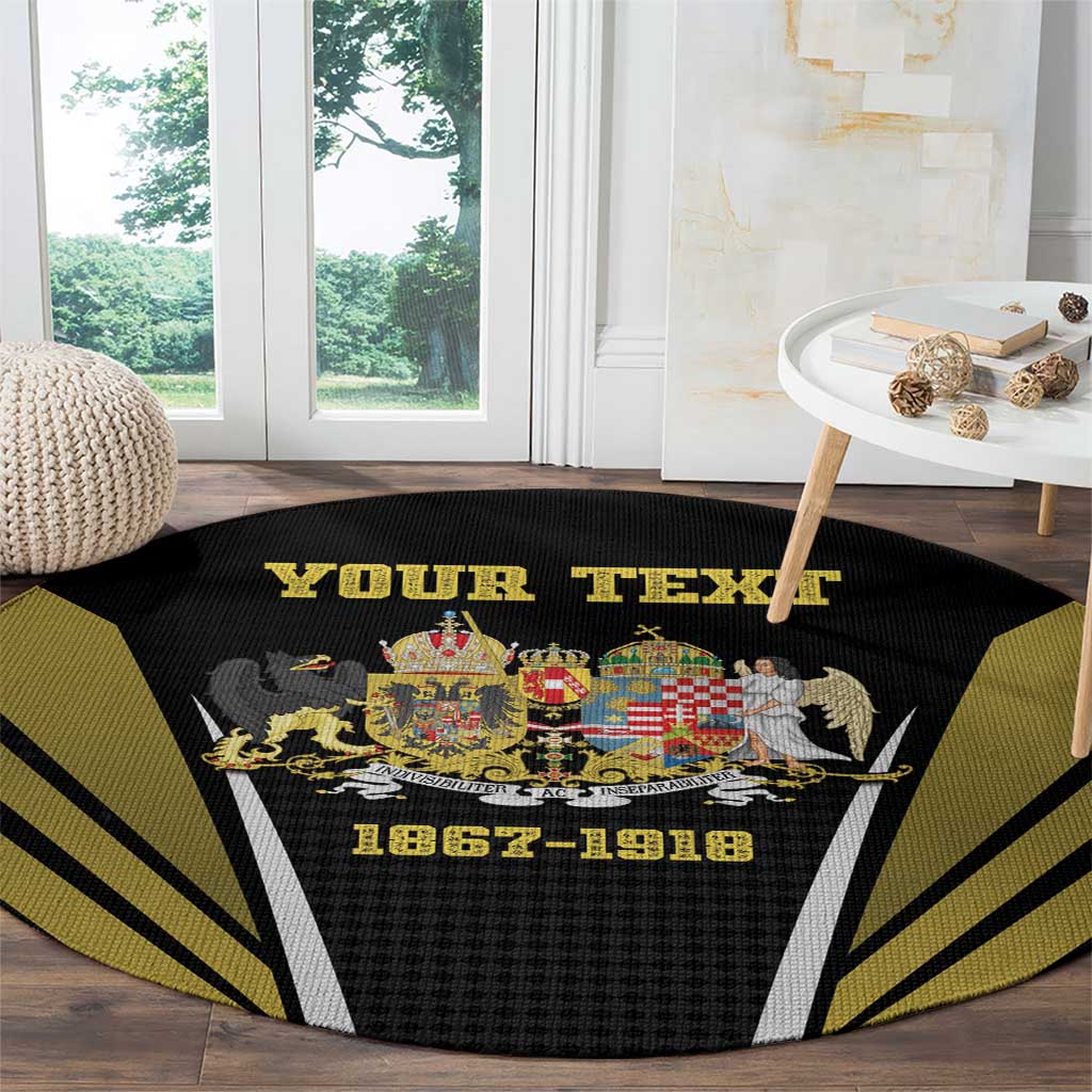 Personalized Austro-Hungarian Empire 1867-1918 Round Carpet Flag Color Inspiration - Wonder Print Shop