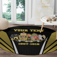 Personalized Austro-Hungarian Empire 1867-1918 Round Carpet Flag Color Inspiration - Wonder Print Shop