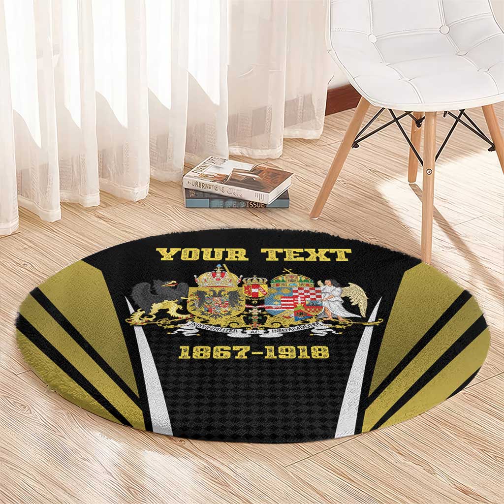 Personalized Austro-Hungarian Empire 1867-1918 Round Carpet Flag Color Inspiration - Wonder Print Shop