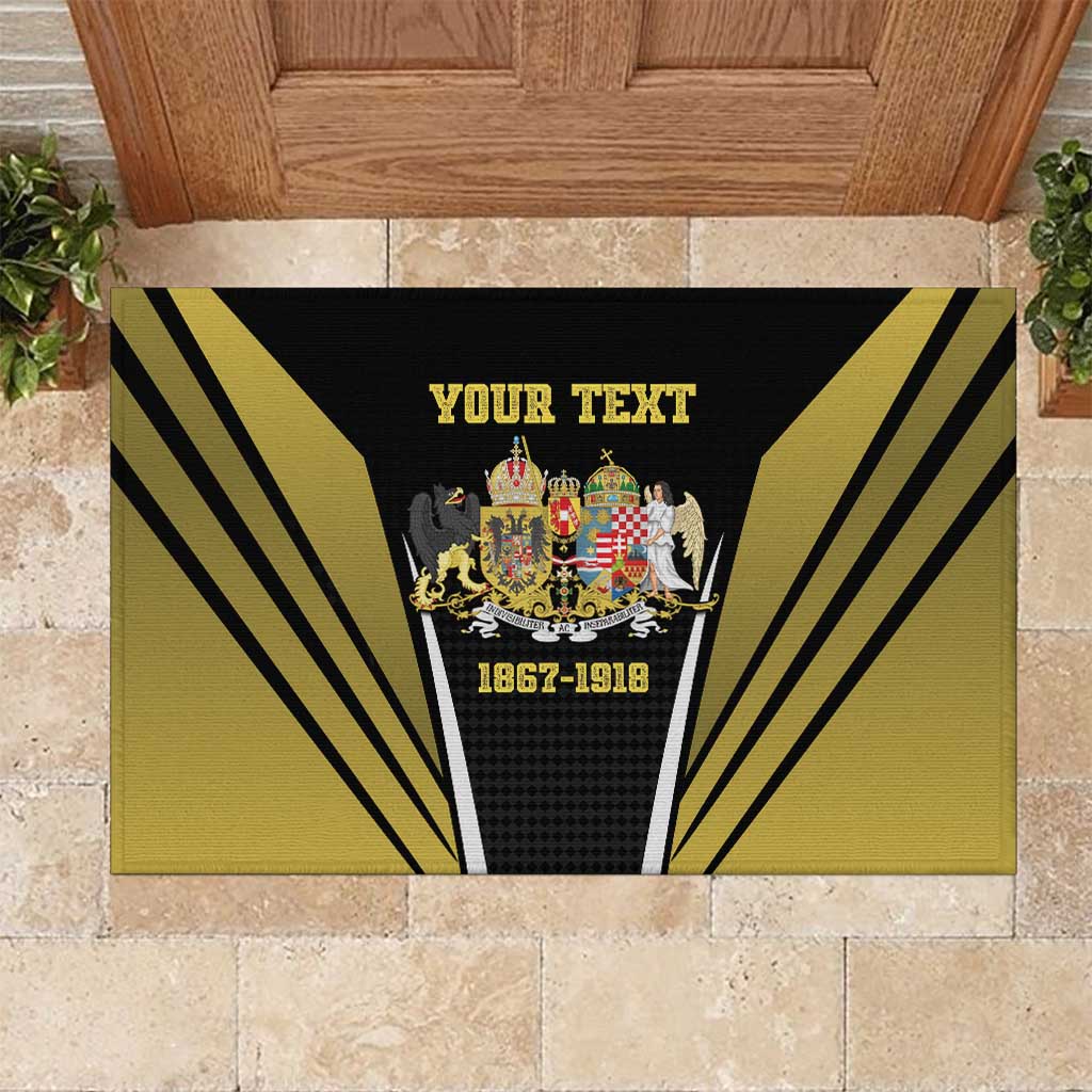 Personalized Austro-Hungarian Empire 1867-1918 Rubber Doormat Flag Color Inspiration - Wonder Print Shop