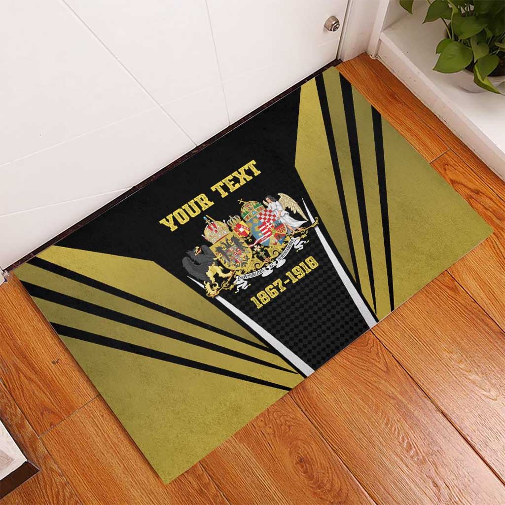 Personalized Austro-Hungarian Empire 1867-1918 Rubber Doormat Flag Color Inspiration - Wonder Print Shop