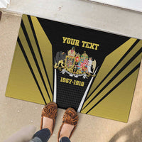 Personalized Austro-Hungarian Empire 1867-1918 Rubber Doormat Flag Color Inspiration - Wonder Print Shop