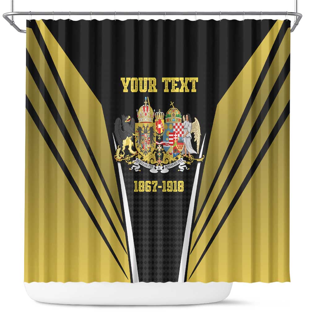Personalized Austro-Hungarian Empire 1867-1918 Shower Curtain Flag Color Inspiration - Wonder Print Shop