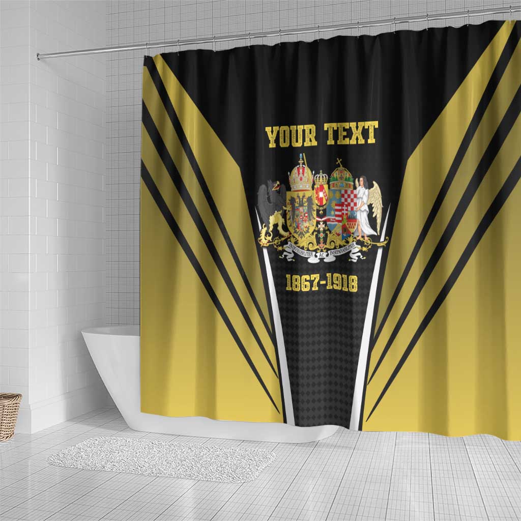 Personalized Austro-Hungarian Empire 1867-1918 Shower Curtain Flag Color Inspiration - Wonder Print Shop