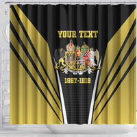Personalized Austro-Hungarian Empire 1867-1918 Shower Curtain Flag Color Inspiration - Wonder Print Shop