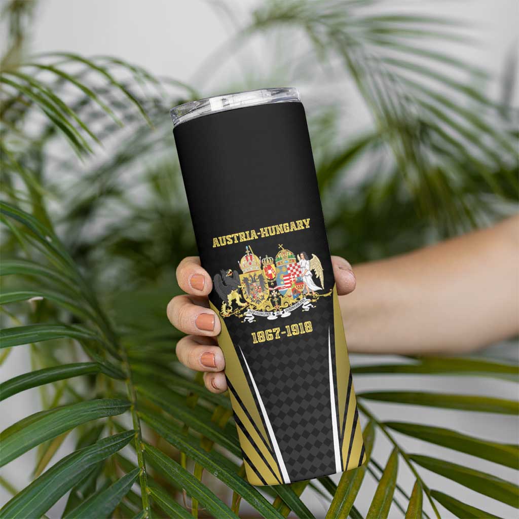 Personalized Austro-Hungarian Empire 1867-1918 Skinny Tumbler Flag Color Inspiration - Wonder Print Shop