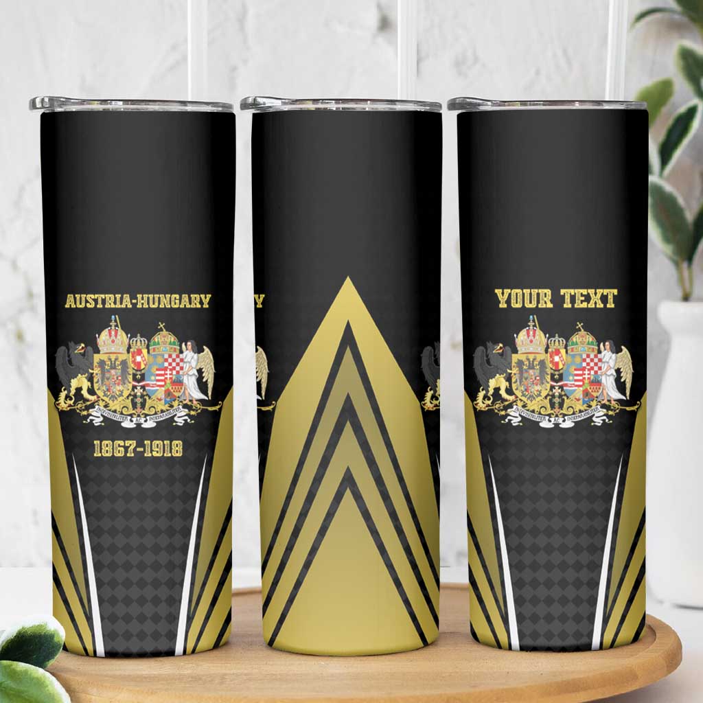 Personalized Austro-Hungarian Empire 1867-1918 Skinny Tumbler Flag Color Inspiration - Wonder Print Shop