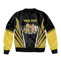 Personalized Austro-Hungarian Empire 1867-1918 Sleeve Zip Bomber Jacket Flag Color Inspiration - Wonder Print Shop