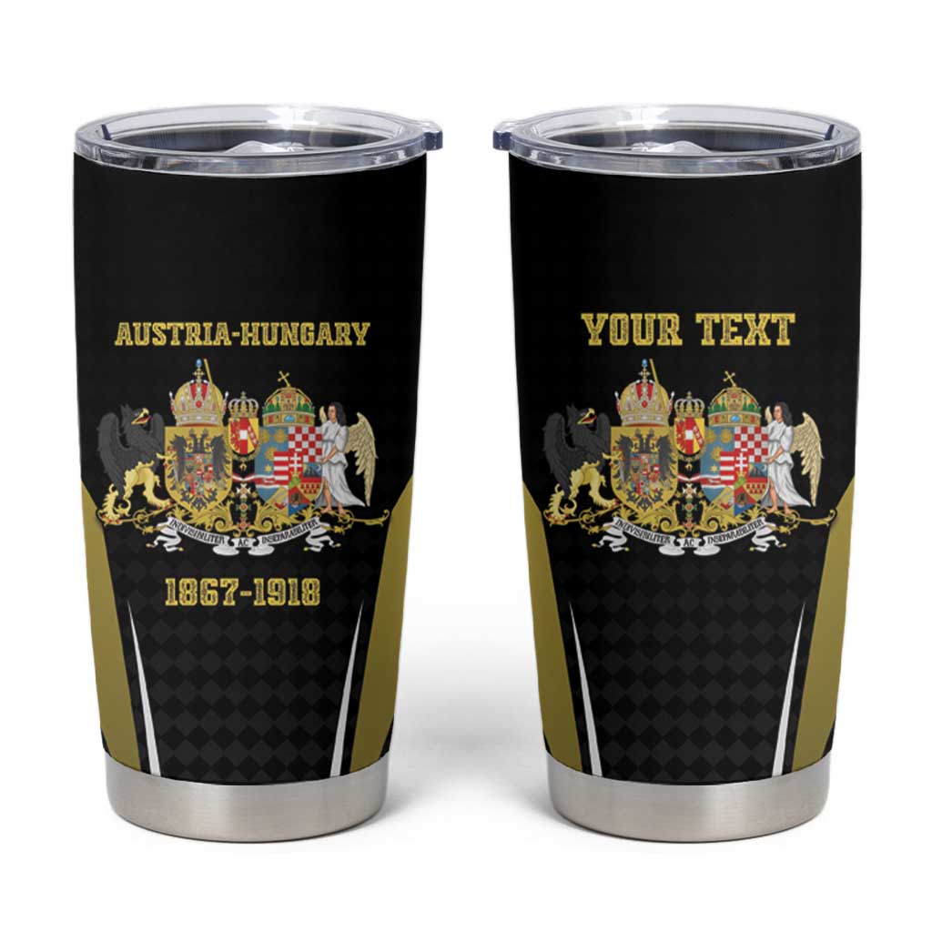 Personalized Austro-Hungarian Empire 1867-1918 Tumbler Cup Flag Color Inspiration - Wonder Print Shop