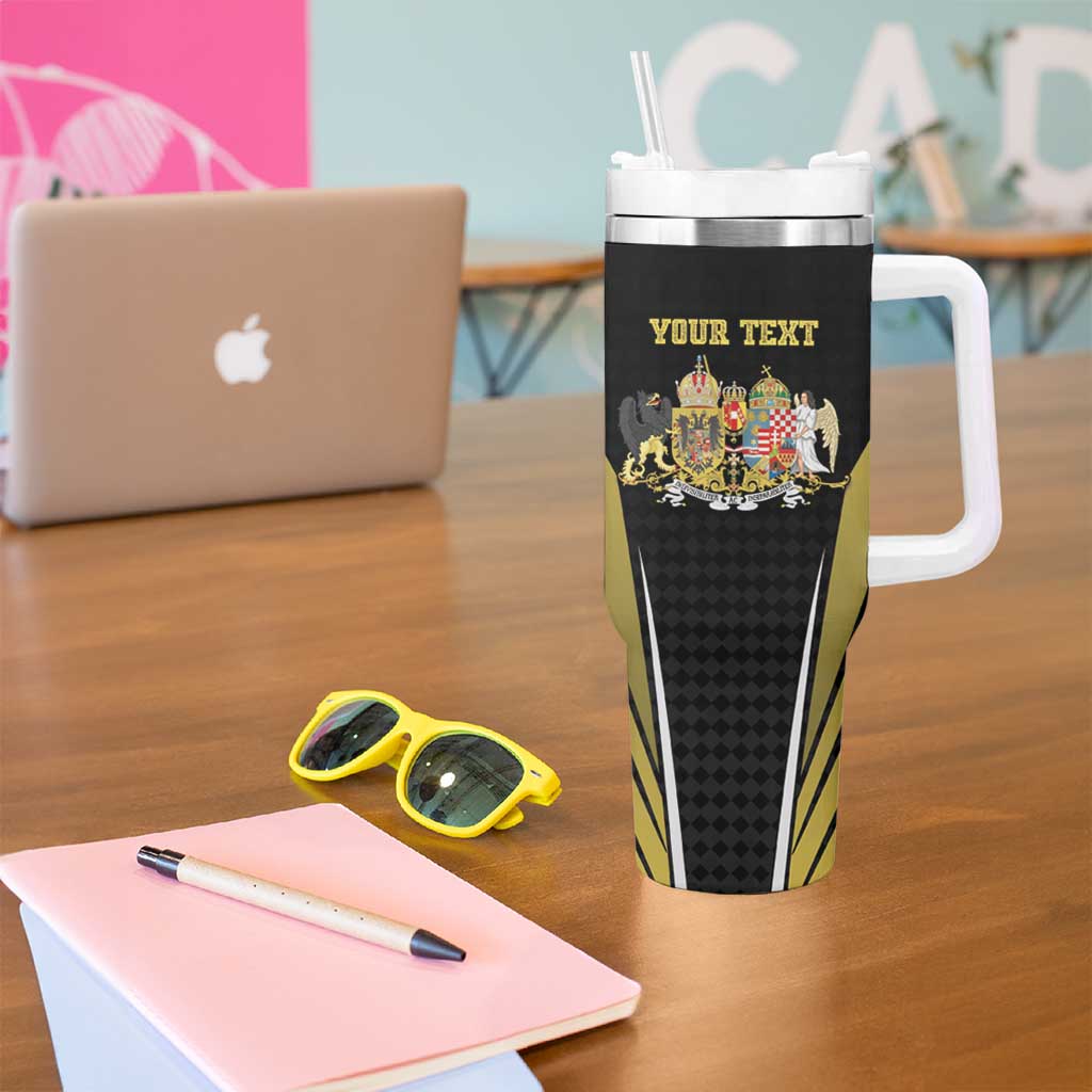 Personalized Austro-Hungarian Empire 1867-1918 Tumbler With Handle Flag Color Inspiration - Wonder Print Shop
