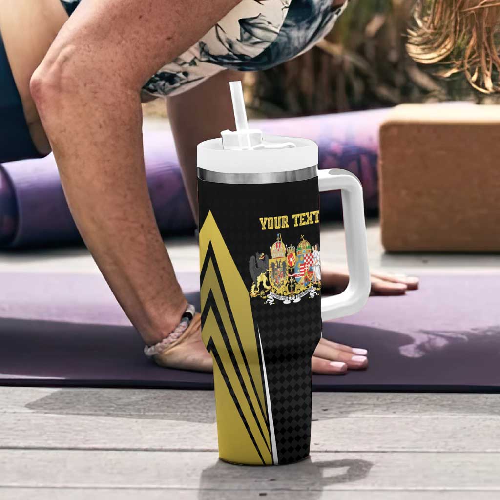 Personalized Austro-Hungarian Empire 1867-1918 Tumbler With Handle Flag Color Inspiration - Wonder Print Shop