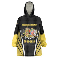 Personalized Austro-Hungarian Empire 1867-1918 Wearable Blanket Hoodie Flag Color Inspiration - Wonder Print Shop