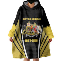 Personalized Austro-Hungarian Empire 1867-1918 Wearable Blanket Hoodie Flag Color Inspiration - Wonder Print Shop