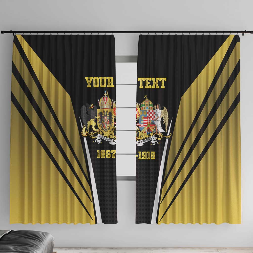 Personalized Austro-Hungarian Empire 1867-1918 Window Curtain Flag Color Inspiration - Wonder Print Shop