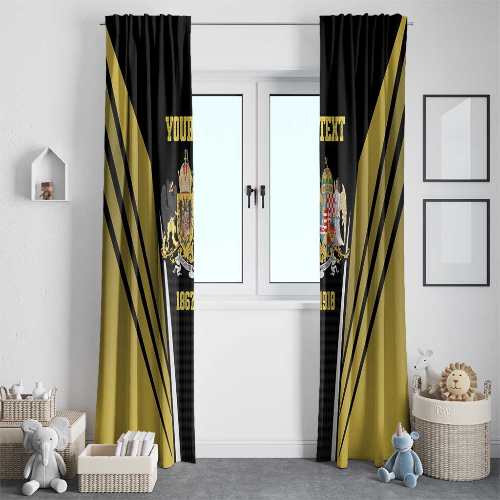 Personalized Austro-Hungarian Empire 1867-1918 Window Curtain Flag Color Inspiration - Wonder Print Shop