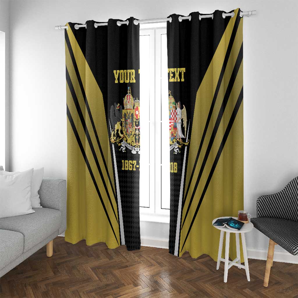 Personalized Austro-Hungarian Empire 1867-1918 Window Curtain Flag Color Inspiration - Wonder Print Shop