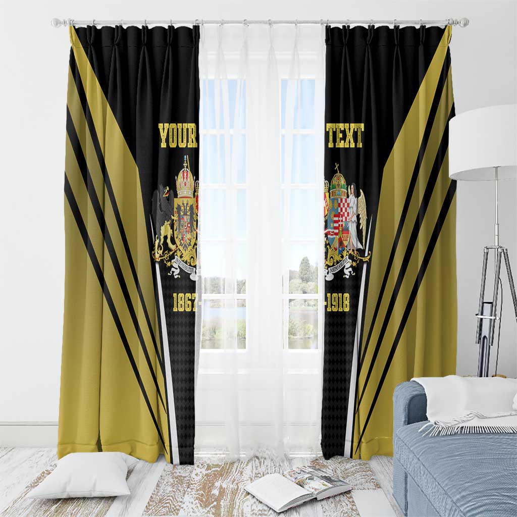 Personalized Austro-Hungarian Empire 1867-1918 Window Curtain Flag Color Inspiration - Wonder Print Shop