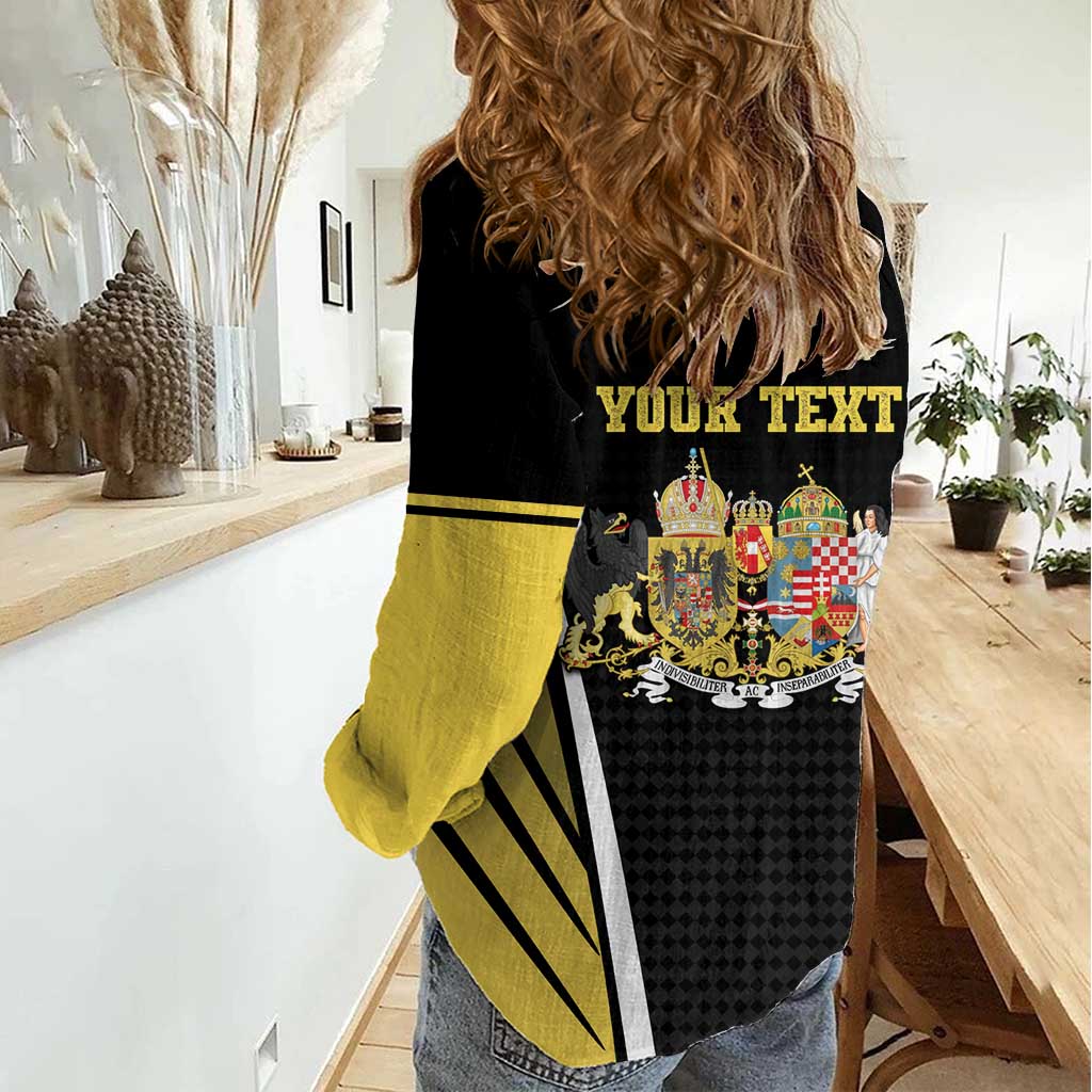 Personalized Austro-Hungarian Empire 1867-1918 Women Casual Shirt Flag Color Inspiration - Wonder Print Shop
