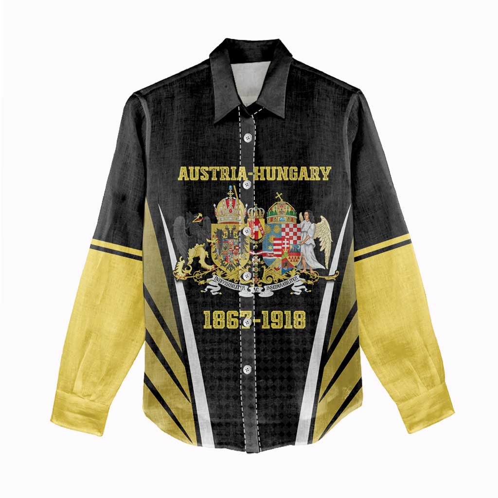 Personalized Austro-Hungarian Empire 1867-1918 Women Casual Shirt Flag Color Inspiration - Wonder Print Shop