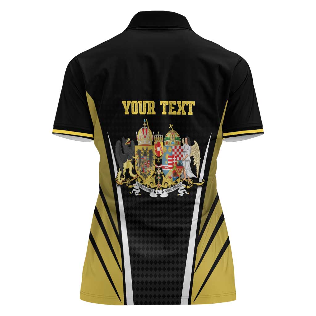 Personalized Austro-Hungarian Empire 1867-1918 Women Polo Shirt Flag Color Inspiration - Wonder Print Shop