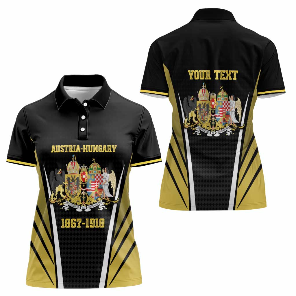 Personalized Austro-Hungarian Empire 1867-1918 Women Polo Shirt Flag Color Inspiration - Wonder Print Shop