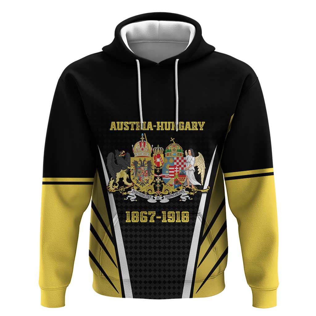 Personalized Austro-Hungarian Empire 1867-1918 Zip Hoodie Flag Color Inspiration - Wonder Print Shop