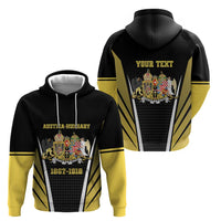 Personalized Austro-Hungarian Empire 1867-1918 Zip Hoodie Flag Color Inspiration - Wonder Print Shop