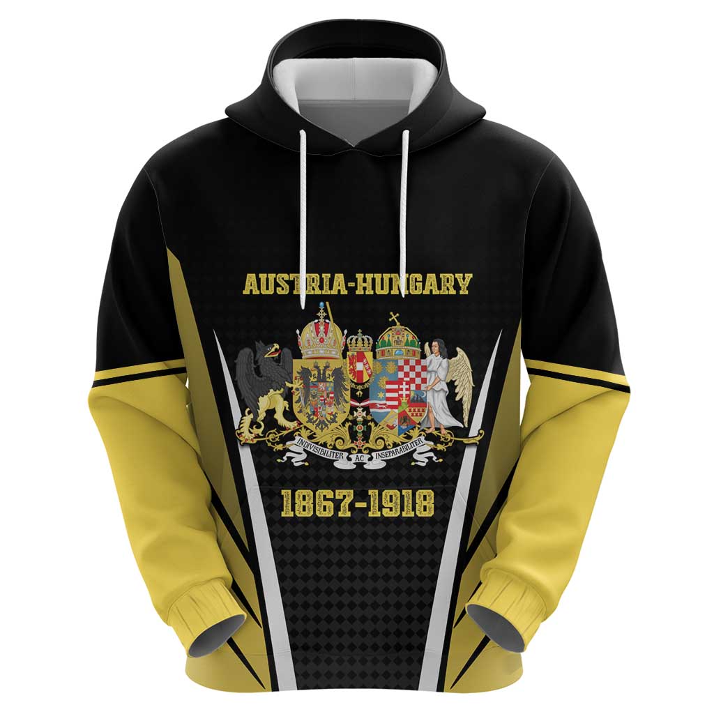 Personalized Austro-Hungarian Empire 1867-1918 Zip Hoodie Flag Color Inspiration - Wonder Print Shop
