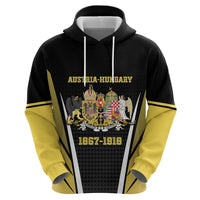 Personalized Austro-Hungarian Empire 1867-1918 Zip Hoodie Flag Color Inspiration - Wonder Print Shop
