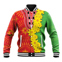 Eritrea Enkutatash Dashiki Baseball Jacket With Folk Pattern - Wonder Print Shop