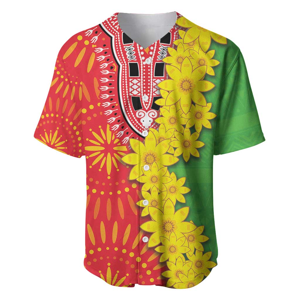 Eritrea Enkutatash Dashiki Baseball Jersey With Folk Pattern - Wonder Print Shop