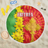 Eritrea Enkutatash Dashiki Beach Blanket With Folk Pattern - Wonder Print Shop